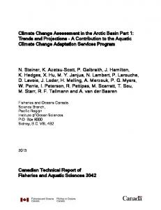 climate change trends, projections, impacts, vulnerabilities and ...