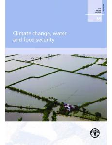 Climate change, water and food security - FAO