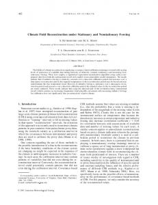 Climate Field Reconstruction under Stationary and Nonstationary ...