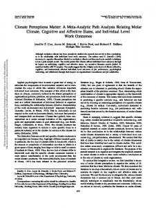 Climate Perceptions Matter: A Meta-Analytic Path ... - APA PsycNET