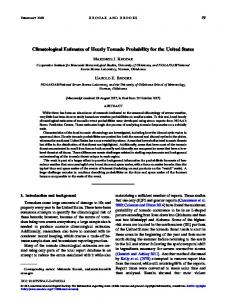 Climatological Estimates of Hourly Tornado Probability ... - AMS Journals