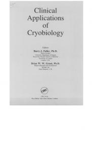 Clinical Applications of Cryobiology