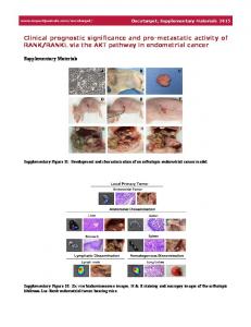 Clinical prognostic significance and pro-metastatic ...