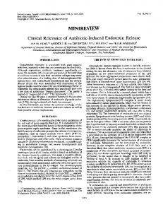 Clinical relevance of antibiotic-induced endotoxin release.