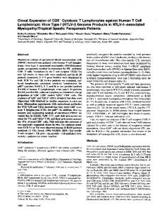 Clonal Expansion of CD8+ Cytotoxic T Lymphocytes ... - cloudfront.net