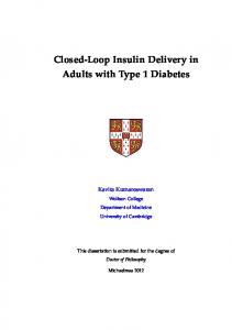 Closed-Loop Insulin Delivery in Adults with Type 1 Diabetes
