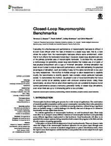 Closed-Loop Neuromorphic Benchmarks