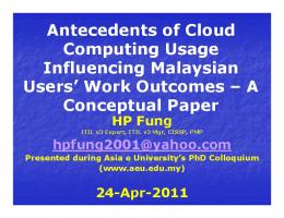 Cloud Computing Usage