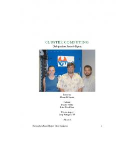 CLUSTER COMPUTING