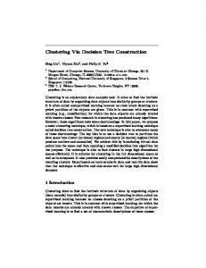 Clustering Via Decision Tree Construction - Semantic Scholar