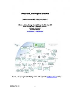 CmapTools, Web Pages & Websites - CiteSeerX