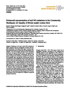 CMAQ - Geosci. Model Dev.