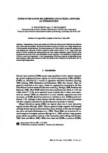 CMEs - Solar Physics Dpt