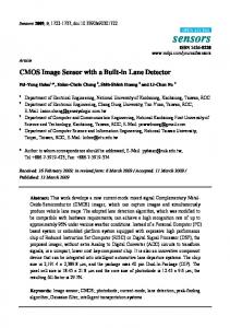 CMOS Image Sensor with a Built-in Lane Detector - MDPI