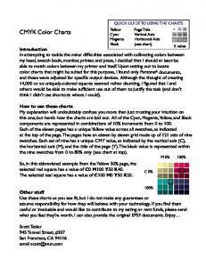 CMYK Color Charts