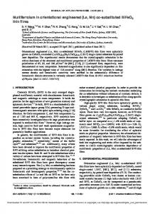 co-substituted BiFeO3 thin films - Core