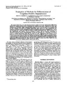 Coagulase-Positive Staphylococci - NCBI