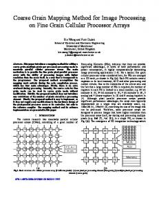 Coarse Grain Mapping Method for Image Processing on Fine Grain