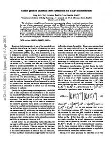 Coarse-grained quantum state estimation for noisy measurements