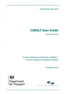 COBALT User Guide: Version 2013.02