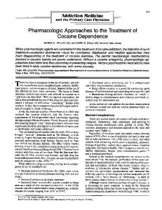 Cocaine Dependence - Europe PMC