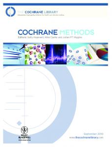 cochrane methods - Cochrane Library