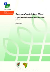 Cocoa agroforests in West Africa