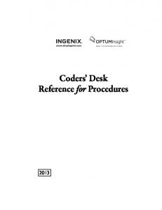 Coders' Desk Reference forProcedures - OptumCoding