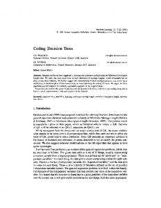 Coding Decision Trees - Springer Link