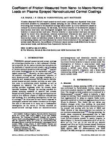 Coefficient of Friction Measured from Nano- to Macro-Normal ... - CORE