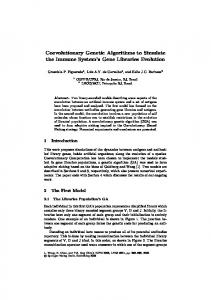 Coevolutionary Genetic Algorithms to Simulate the ... - Semantic Scholar