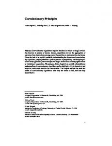 Coevolutionary Principles - Computer Science