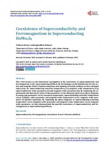 Coexistence of Superconductivity and