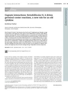 Cognate interactions - Wiley Online Library