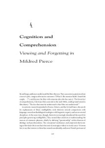 Cognition and Comprehension Viewing and ... - David Bordwell