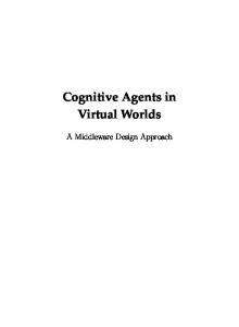 Cognitive Agents in Virtual Worlds - Utrecht University Repository