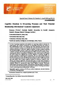 Cognitive Emotions in E-Learning Processes and Their Potential ... - Eric