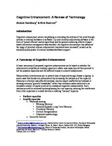 Cognitive Enhancement - Semantic Scholar
