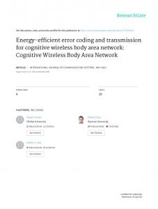 Cognitive Wireless Body Area Network