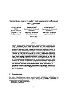 Coherent and convex monetary risk measures for unbounded cadlag