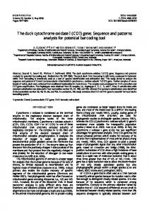 (COI) gene - Biodiversitas