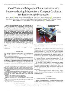 Cold Tests and Magnetic Characterization of a Superconducting