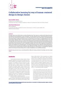 Collaborative learning by way of human-centered design in design ...