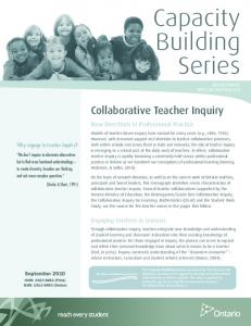 Collaborative Teacher Inquiry