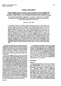 Collagen Biosynthesis - Europe PMC