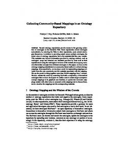 Collecting Community-Based Mappings in an ... - Semantic Scholar