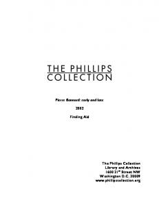 [Collection Title] - The Phillips Collection