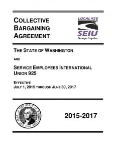 collective bargaining agreement - Washington State