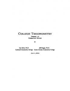 College Trigonometry