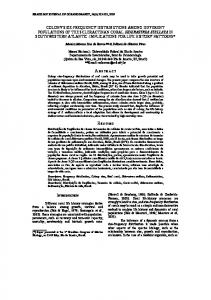 colony size-frequency distributions among different ... - Scielo.br